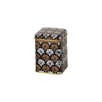 Lotus boîte carrée d’une capacité de 50 g pourvue d’un couvercle amovible et relief