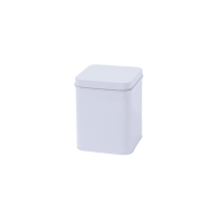 Boîte carrée d’une capacité de 50g pourvue d’un couvercle amovible